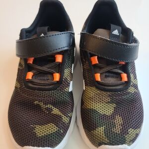 Adidas Kids Sneakers - Black, Green, and Orange
